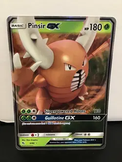 Pinsir GX 6/68 Pokemon Hidden Fates Holo Ultra Rare - Image 1