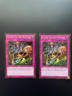 Yugioh Traptrix Trap Hole Nightmare PGL2-EN069 1st Edition Gold Rare NM/LP X2 - Image 1