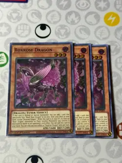 3x Roxrose Dragon - LIOV-EN009 - Super Rare (NM) - Yugioh Playset - Image 1