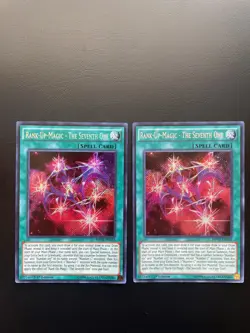 Yugioh Rank-Up-Magic - The Seventh One MP15-EN033 Secret Rare 1st Ed NM/LP X3 - Image 1