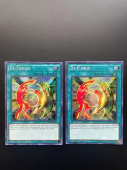Yugioh De-Fusion LCKC-EN044 Secret Rare 1st Edition NM X2 - Image 1