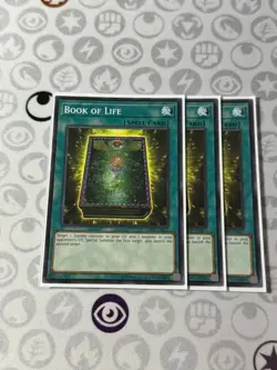 3x Book Of Life - OP07-EN017 - Common (NM) - Yugioh Playset - Image 1