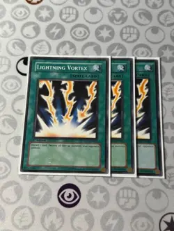 3x Lightning Vortex - Common (NM) - Yugioh Playset - Image 1