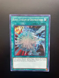 Yugioh Burst Stream Of Destruction LCKC-EN025 1st Edition Secret Rare NM/LP - Image 1