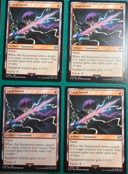 Magic the Gathering MTG Coral Sword x4 Uncommon Cards NM/M Final Fantasy - Image 1