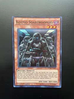 Yugioh Kozmo Soartroopers BOSH-EN083 Super Rare 1st Edition NM - Image 1