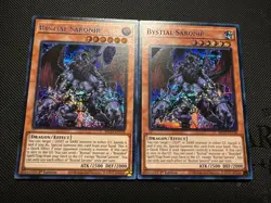 YuGiOh 2x Bystial Saronir MP23-EN158 1st Edition Prismatic Secret Rare - Image 1