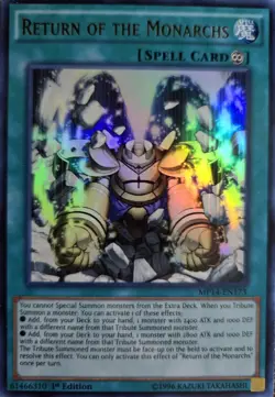 Return of the Monarchs - MP14-EN173 - Ultra Rare (VLP) - Yugioh - Image 1