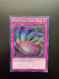 Yugioh Time-Space Trap Hole MP15-EN119 Secret Rare 1st Edition NM - Image 1