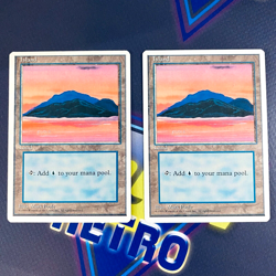 2x Island Basic Land MTG Alternate 4th Edition Magic The Gathering LP - Image 1