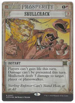 MTG - Outlaws of Thunder Junction Breaking News Foil: Skullcrack Rare Card #27 - Image 1