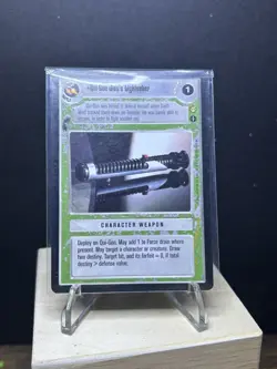 Star Wars CCG SWCCG Tatooine Rare Qui-Gon Jinn And Bonus Card - Image 2