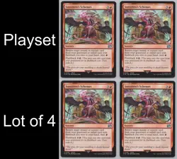 MTG Playset (4) - Final Fantasy - Sorceress's Schemes #159 -j508 - Image 1