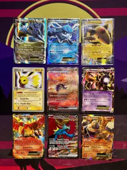 Pokemon 9 Card EX Lot - 9 EX Pokemon Cards - Pokemon TCG Various Sets - Image 1