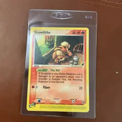 Growlithe Sandstorm Regular Card 65/100 Near Mint Condition Pokemon - Image 1