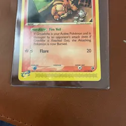 Growlithe Sandstorm Regular Card 65/100 Near Mint Condition Pokemon - Image 3