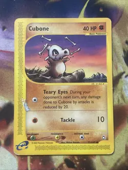 CUBONE - 72/147 - Aquapolis - Common - Pokemon Card - Hp - Image 1