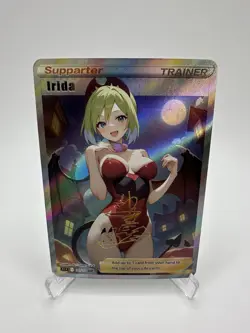 Irida Full Art Textured Pokemon Bikini Anime Waifu ACG DIY Trainer Art Card - Image 1