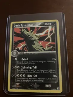 Pokemon Dark Tyranitar Card 19/109 Stamped World Championships 2005 NM Condition - Image 1