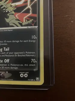 Pokemon Dark Tyranitar Card 19/109 Stamped World Championships 2005 NM Condition - Image 3