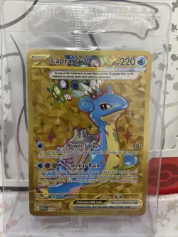 Sealed Gold Lapras Ex 164 Scarlet & Violet Black Star Promo Pokemon Card 🔥 - Image 1