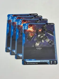 Gundam Card Game GD01-011 Loto Playset x4 - Image 1
