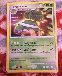 Pokemon TCG: Torterra LV. 45 17/130 (2007) Diamond & Pearl • Reverse Holo Card - Image 1