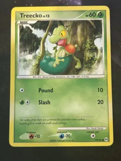 Pokemon Card Treecko 79/99 Platinum Arceus LP - Image 1