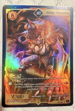 Feral Buffpup VCard - Limited Edition Trading Card 131/200 - Image 1
