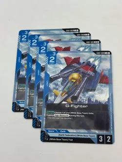 Gundam Card Game GD01-009 G-Fighter x4 Playset - Image 1