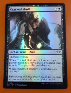 1x Cracked Skull | FOIL | Duskmourn: House of Horror | MTG Magic Cards - Image 1
