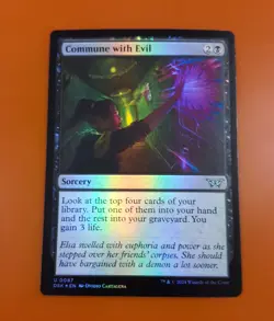 1x Commune with Evil | FOIL | Duskmourn: House of Horror | MTG Magic Cards - Image 3