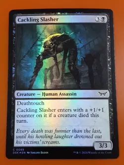 1x Cackling Slasher | FOIL | Duskmourn: House of Horror | MTG Magic Cards - Image 1