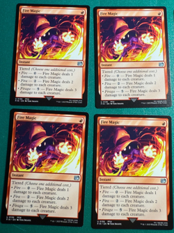 Magic the Gathering MTG Fire Magic x4 Uncommon Cards NM/M Final Fantasy - Image 1