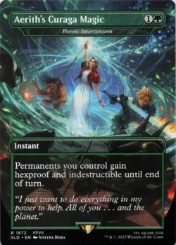 MTG Aerith's Curaga Magic - Heroic Intervention Normal NM Secret Lair Final - Image 1
