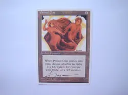 Primal Clay - ARTIST PROOF - Signed - MTG Magic the Gathering 4th Edition - Image 1