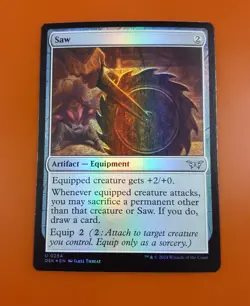 1x Saw | FOIL | Duskmourn: House of Horror | MTG Magic Cards - Image 3