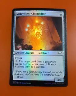 1x Malevolent Chandelier | FOIL | Duskmourn: House of Horror | MTG Magic Cards - Image 3