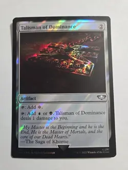 Talisman of Dominance Surge Foil x1 - MTG ENGLISH Rare - Check My Store! - Image 2