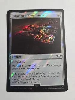 Talisman of Dominance Surge Foil x1 - MTG ENGLISH Rare - Check My Store! - Image 4