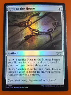 1x Keys to the House | FOIL | Duskmourn: House of Horror | MTG Magic Cards - Image 1