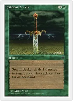 STORM SEEKER x1 mtg NM Chronicles 1 Unc - Image 1