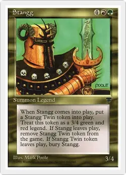 STANGG x1 mtg NM Chronicles 1 Rare - Image 1