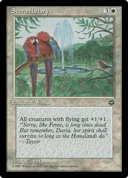 SERRA AVIARY x1 mtg NM Homelands 1 Rare - Image 1