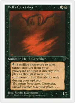 HELL'S CARETAKER x1 mtg NM Chronicles 1 Rare - Image 1