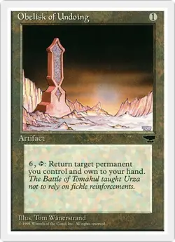 OBELISK OF UNDOING x1 mtg NM Chronicles 1 Rare - Image 1