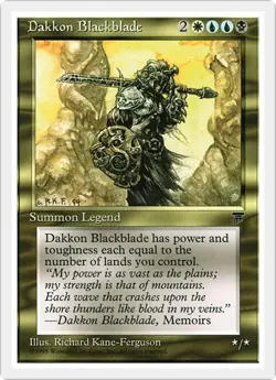 DAKKON BLACKBLADE x1 mtg NM Chronicles 1 Rare - Image 1