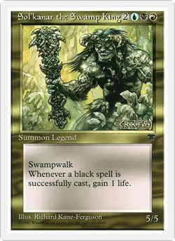 SOL'KANAR THE SWAMP KING x1 mtg NM Chronicles 1 Rare - Image 1