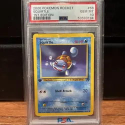 2000 Squirtle 1st Edition 68 Gem Mint PSA 10 WOTC Pokemon Rocket - Image 2