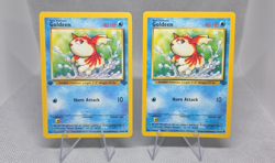 2x Pokemon Cards (1x Goldeen & 1x Goldeen 1st Edition) 53/64 Jungle Set LP - Image 1